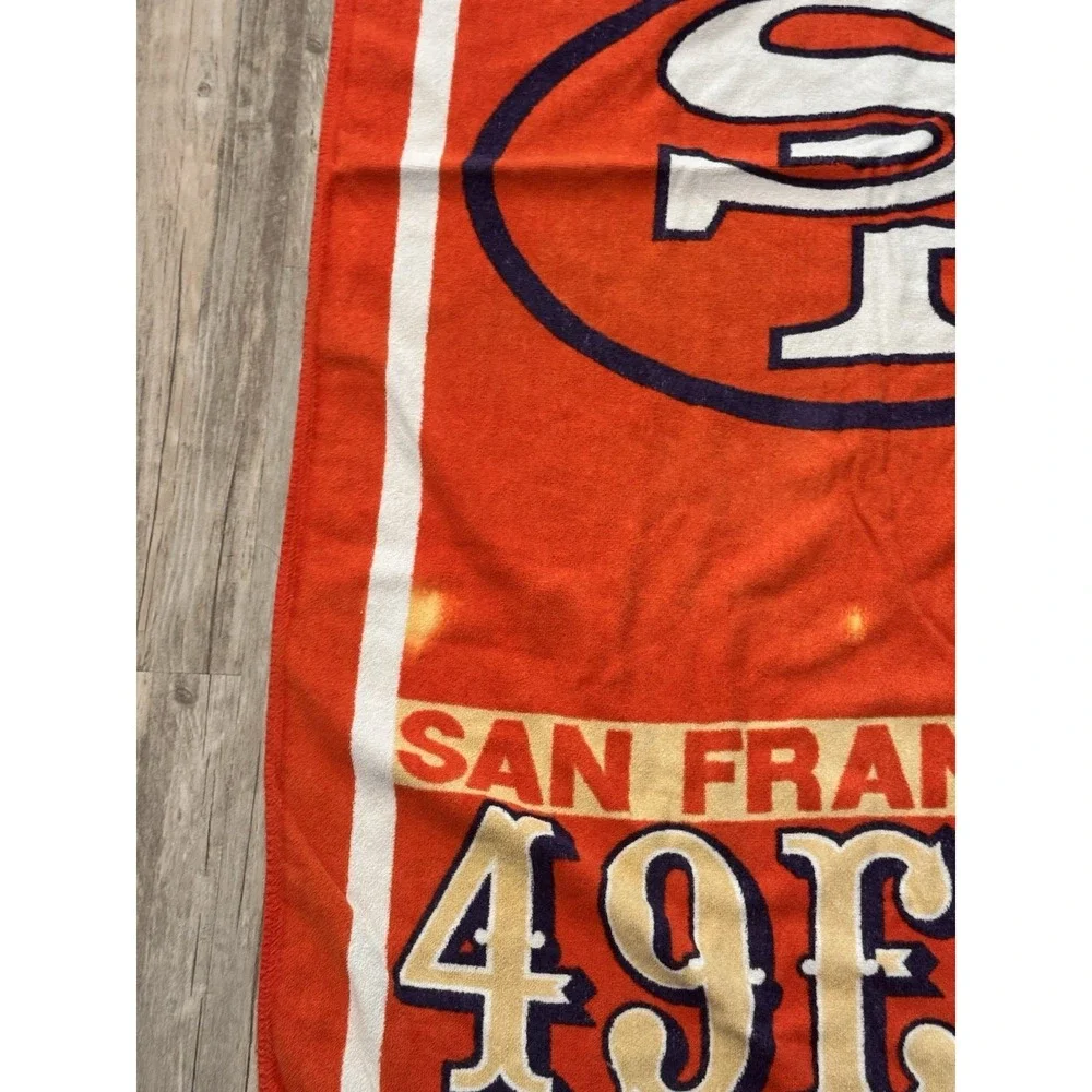 Vintage San Francisco 49ers Beach Towel 90s 58